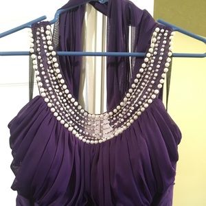 Purpled formal gown